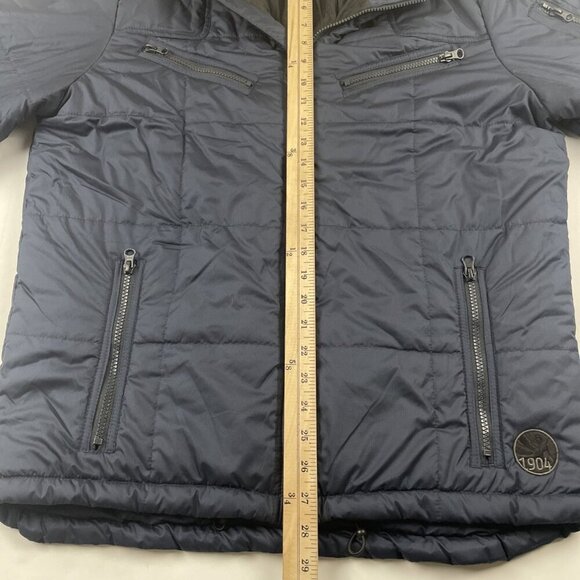 I. Spiewak And Sons Quilted Insulated Jacket Men’s L Black Full Zip Polyester - Picture 5 of 13